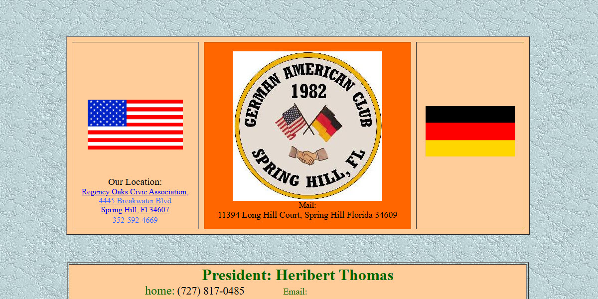 German American Club Spring Hill Florida