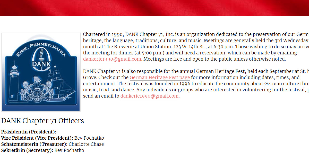 German American National Congress Erie